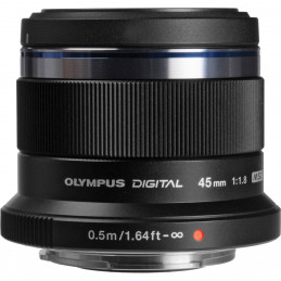 OLYMPUS M.ZUIKO DIGITAL 45mm F1.8 BLACK - GARANZIA POLYPHOTO ITALIA | Fcf Forniture Cine Foto