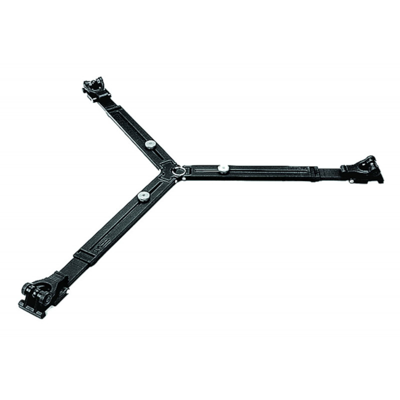 MANFROTTO 165MV BASE A STELLA NERA PER TREPPIEDI CON DOPPIO PUNTALE | Fcf Forniture Cine Foto