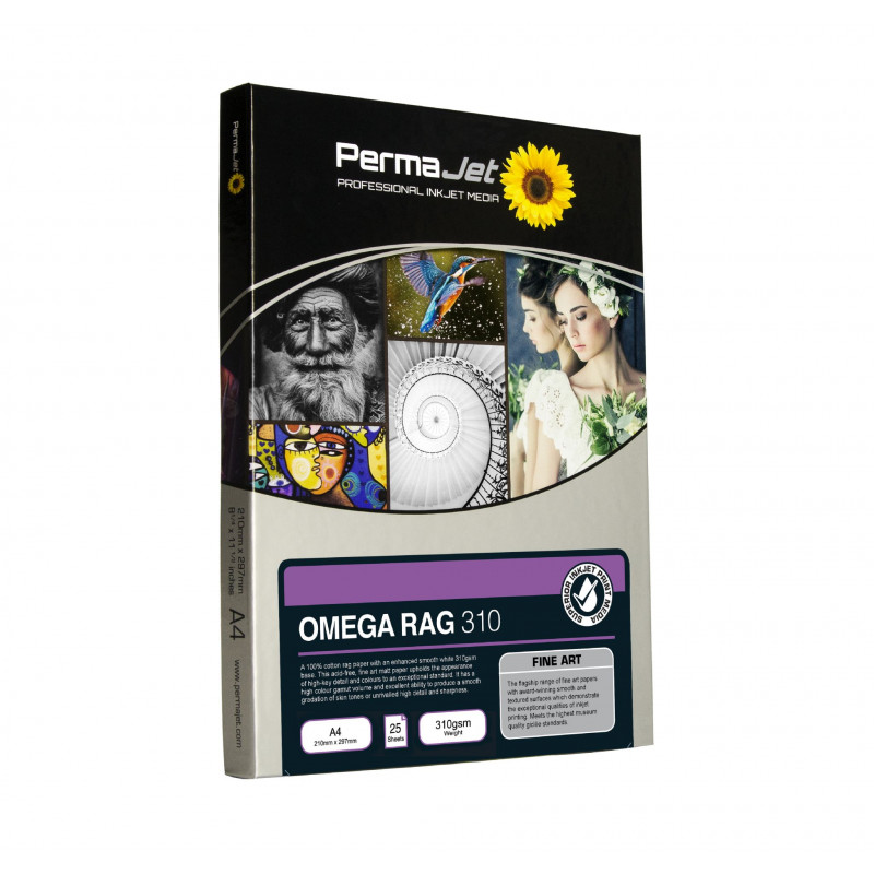 PERMAJET A4 OMEGA RAG 310 25 FOGLI | Fcf Forniture Cine Foto