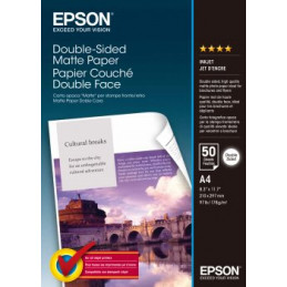 EPSON A4 DOUBLE SIDED MATTE PAPRE 50 FOGLI | Fcf Forniture Cine Foto