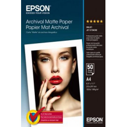 EPSON A4 ARCHIVAL MATTE PAPER 50 FOGLI | Fcf Forniture Cine Foto