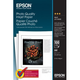 EPSON A4 PHOTO QUALITY INKJET PAPER 100 FOGLI | Fcf Forniture Cine Foto
