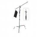 FOTOBESTWAY FT-3204S C-STAND WITH BOOM AND TWO GRIPS | Fcf Forniture Cine Foto Milano
