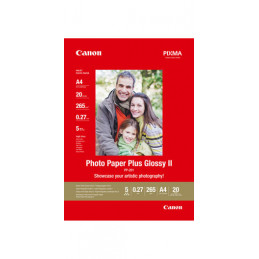 CANON A4 PHOTO PAPER PLUS GLOSSY II PP-201 20 FOGLI | Fcf Forniture Cine Foto