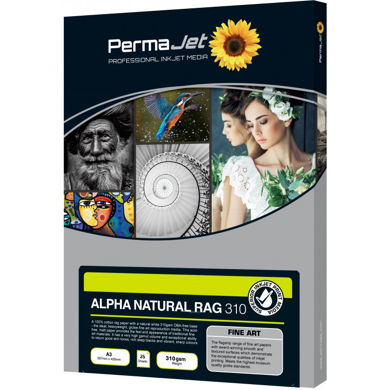 PERMAJET A2 ALPHA NATURAL RAG 310 25 FOGLI | Fcf Forniture Cine Foto