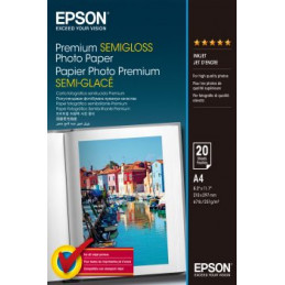 EPSON 10x15 PREMIUM SEMIGLOSS PHOTO PAPER 50 FOGLI | Fcf Forniture Cine Foto