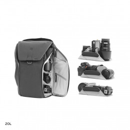 PEAK DESIGN EVERYDAY BACKPACK 20L V2 BLACK | Fcf Forniture Cine Foto