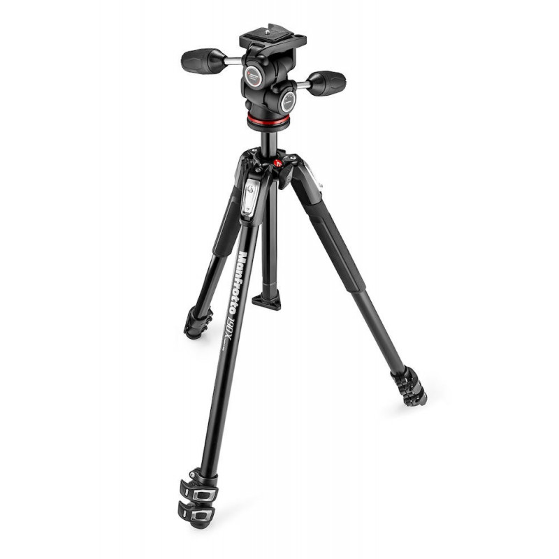 MANFROTTO MK190X3-3W1 KIT 190X IN ALLUMINIO CON TESTA 3 VIE | Fcf Forniture Cine Foto