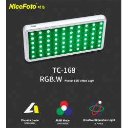 NICEFOTO RGB LED VIDEO LIGHT TC-168 | Fcf Forniture Cine Foto