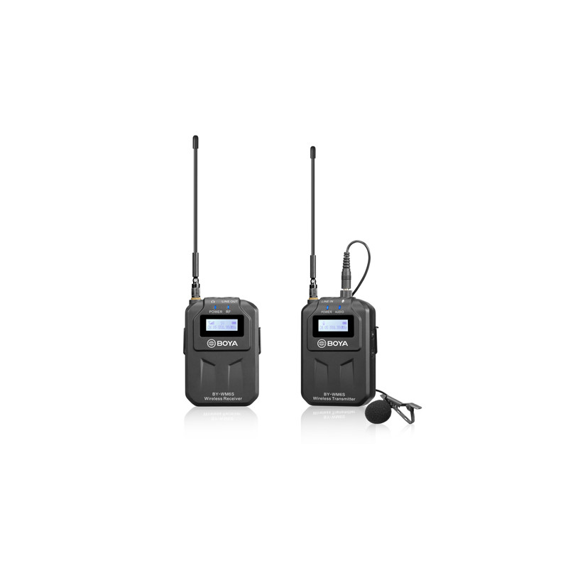 BOYA BY-WM6S UHF WIRELESS MICROPHONE SYSTEM | Fcf Forniture Cine Foto