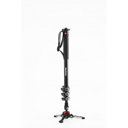 MANFROTTO MVMXPROA4 MONOPIEDE VIDEO XPRO+, ALLUMINIO, 4 SEZIONI, BASE FLUIDA | Fcf Forniture Cine Foto