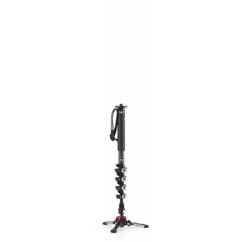 MANFROTTO MVMXPROC5 MONOPIEDE VIDEO XPRO+, CARBONIO, 5 SEZIONI, BASE FLUIDA | Fcf Forniture Cine Foto