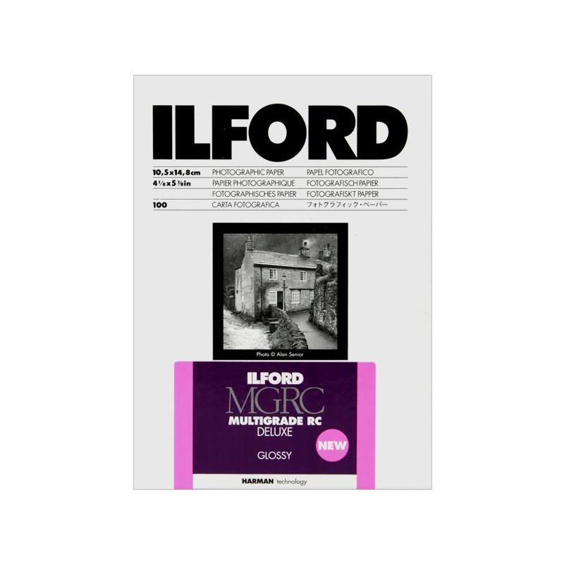 ILFORD MULTIGRADE RC DELUXE GLOSSY 1M 10X15cm 100 FOGLI | Fcf Forniture Cine Foto