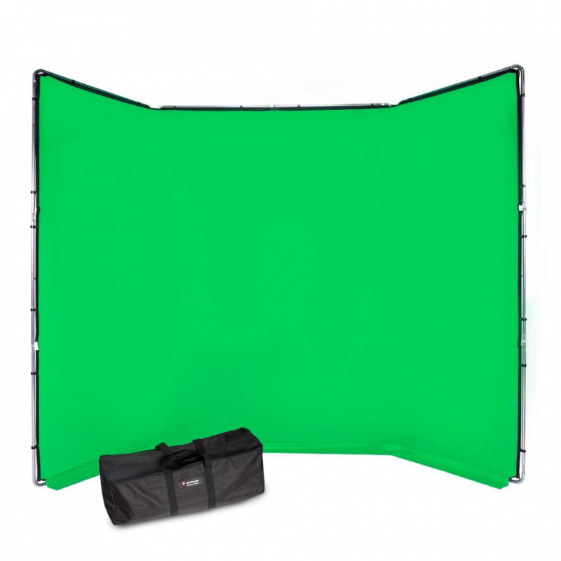 MANFROTTO MLBG4301KG KIT FONDALE CHROMA KEY FX 4x2.9m VERDE | Fcf Forniture Cine Foto