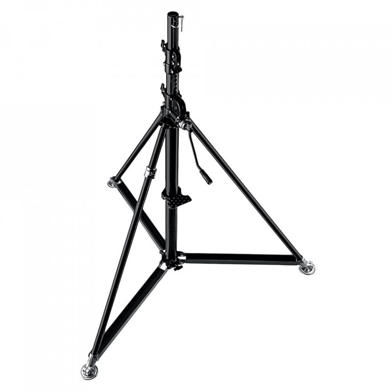 MANFROTTO 387XBU SUPER WIND UP IN ACCIAIO CON FINITURA NERA | Fcf Forniture Cine Foto