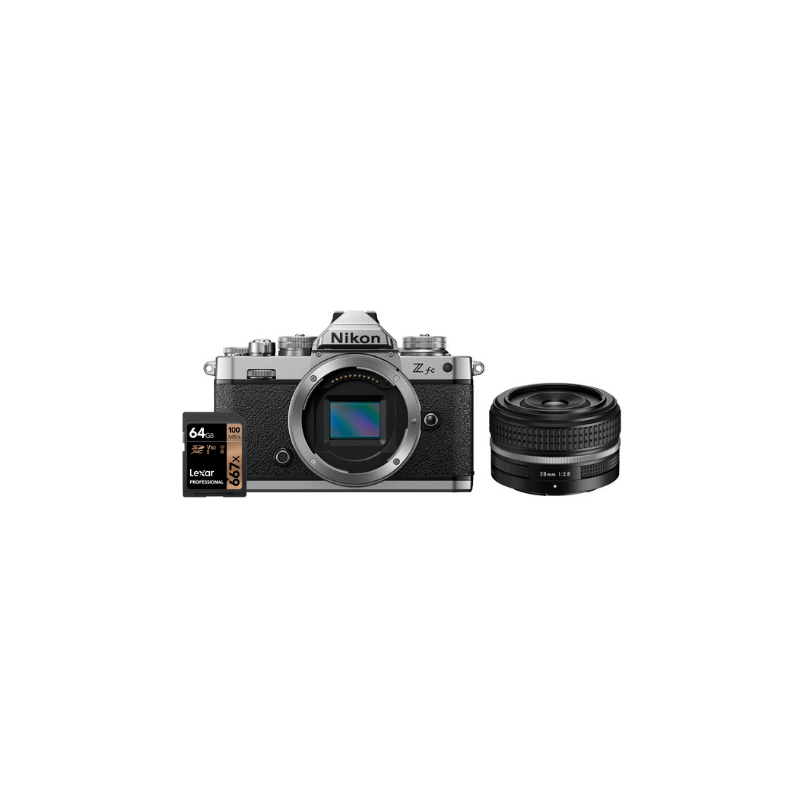 NIKON Z FC BODY + NIKKOR Z 28mm F2.8 SE + SD 64GB 667 PRO LEXAR - GARANZIA 4 ANNI NITAL | Fcf Forniture Cine Foto