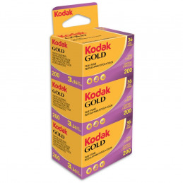 KODAK GOLD 200 135/36 200 ISO 3 RULLINI | Fcf Forniture Cine Foto