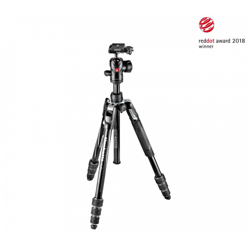 MANFROTTO MKBFRTA4BK-BH KIT BEFREE ADVANCED NERO IN ALLUMINIO CON CHIUSURA TWIST | Fcf Forniture Cine Foto