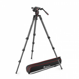 MANFROTTO MVK608CTALL KIT VIDEO NITROTECH 608 TREPPIEDE TUBO SINGOLO CARBONIO | Fcf Forniture Cine Foto