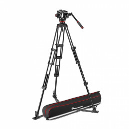 MANFROTTO MVK504XTWINGA TESTA VIDEO FLUIDA MANFROTTO 504X E TREPPIEDE 2 TUBI ALLUMINIO CON SC | Fcf Forniture Cine Foto