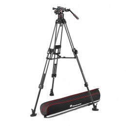 MANFROTTO MVK612TWINFC NITROTECH SERIE 612 E TREPPIEDE 645 FAST DOPPIO TUBO CARBON | Fcf Forniture Cine Foto