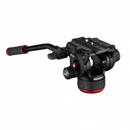 MANFROTTO MVH504XAH TESTA VIDEO FLUIDA CON BASE PIATTA 504X | Fcf Forniture Cine Foto