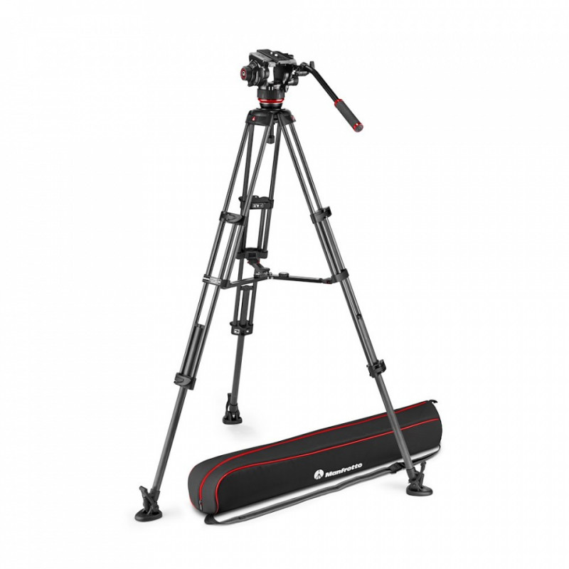 MANFROTTO MVK504XTWINMC TESTA VIDEO FLUIDA 504X E TREPPIEDE 2 TUBI IN FC E STAB. CENTRALE | Fcf Forniture Cine Foto