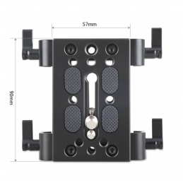 SMALLRIG 1798 PIASTRA BASE CON DOPPIO MORSETTO | Fcf Forniture Cine Foto