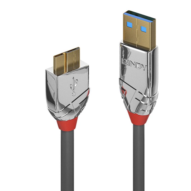 LINDY CAVO USB 3.2 TIPO A A MICRO-B 5 GBIT 3M CROMO | Fcf Forniture Cine Foto