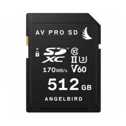 ANGELBIRD 512GB V60 AV PRO MK2 UHS-II SDXC | Fcf Forniture Cine Foto