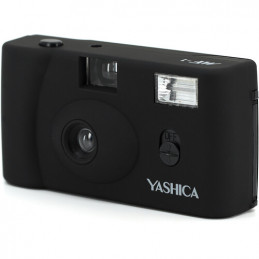 YASHICA MF-1 35MM FILM CAMERA BLACK + RULLINO BIANCO E NERO 400 ISO 35MM | Fcf Forniture Cine Foto