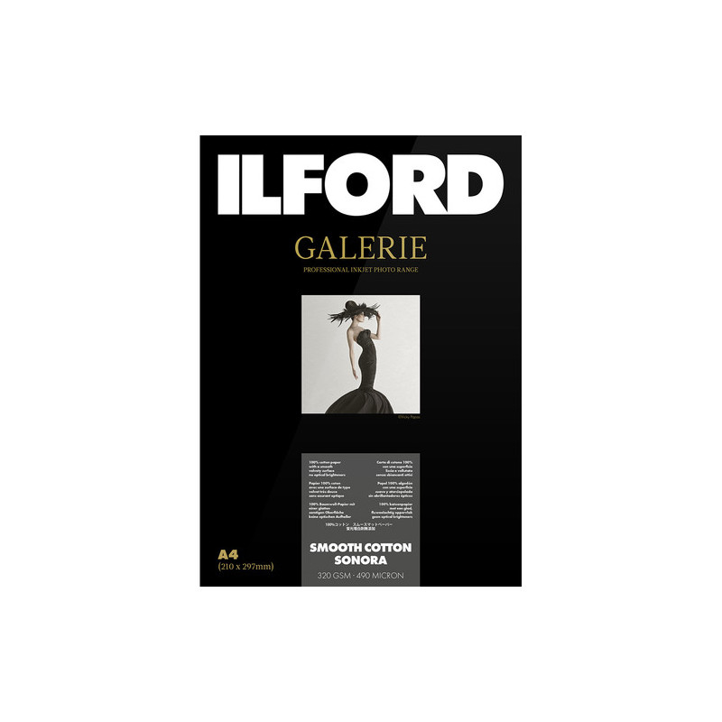 ILFORD A4 SMOOTH COTTON SONORA 25 FOGLI 320GSM | Fcf Forniture Cine Foto