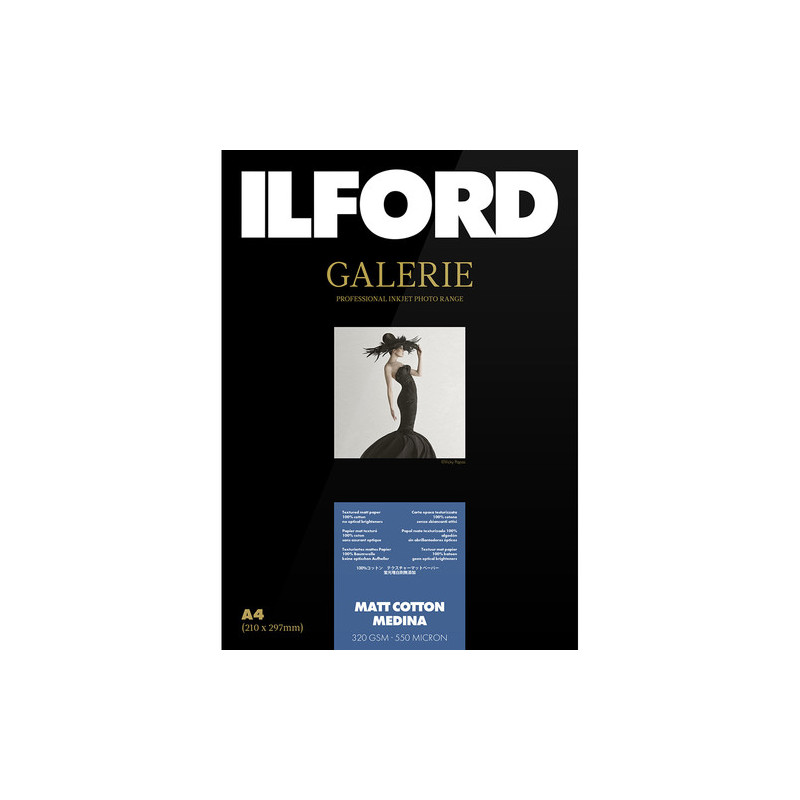 ILFORD A4 MATT COTTON MEDINA 25 FOGLI 320GSM | Fcf Forniture Cine Foto