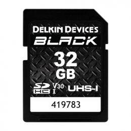 DELKIN 32GB BLACK USH-I C10 U3 V30 SDHC | Fcf Forniture Cine Foto