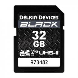 DELKIN 32GB BLACK USH-II C10 U3 V90 SDHC | Fcf Forniture Cine Foto