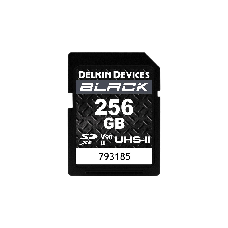 DELKIN 256GB BLACK USH-II C10 U3 V90 SDXC | Fcf Forniture Cine Foto
