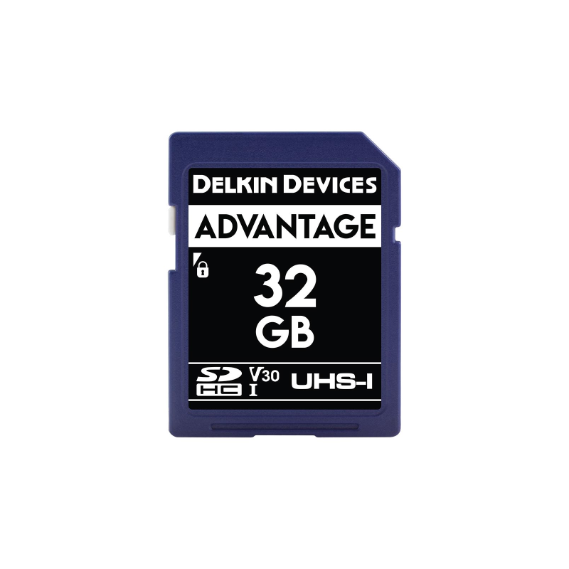 DELKIN 32GB ADVANTAGE USH-I C10 U3 V30 SDHC | Fcf Forniture Cine Foto