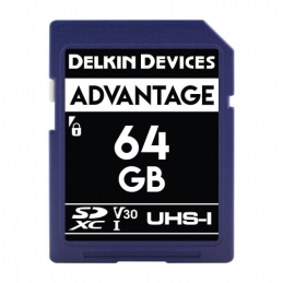DELKIN 64GB ADVANTAGE USH-I C10 U3 V30 SDXC | Fcf Forniture Cine Foto