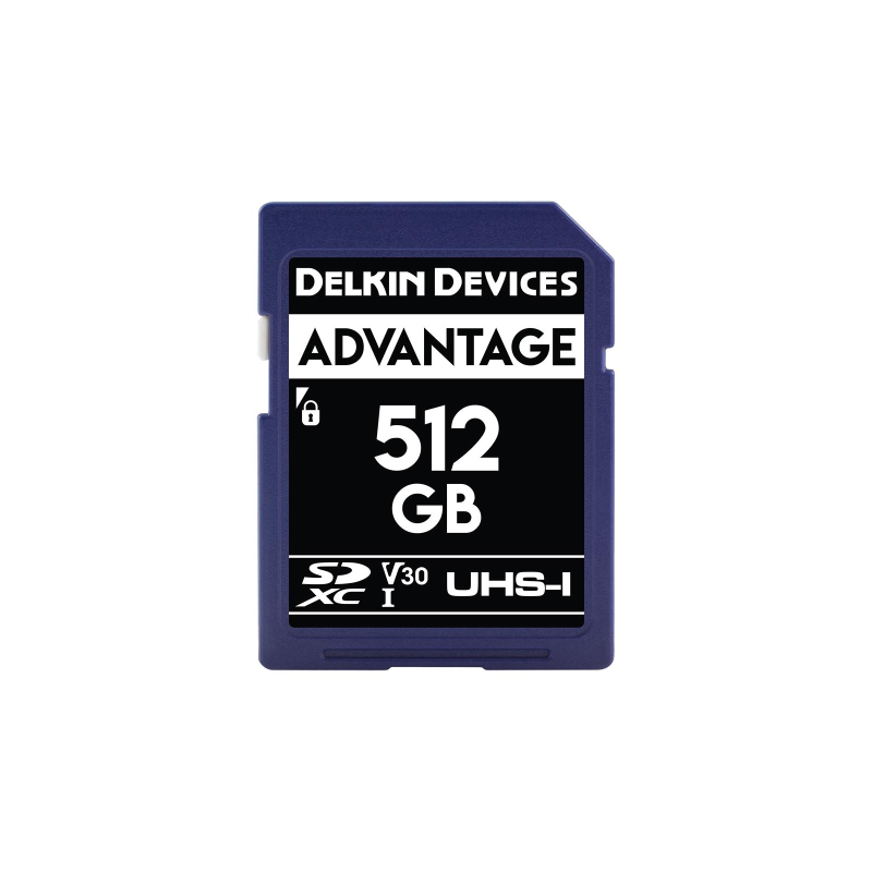 DELKIN 512GB ADVANTAGE USH-I C10 U3 V30 SDXC | Fcf Forniture Cine Foto