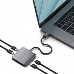 SATECHI ST-UC4PHM HUB USB-C A 4 PORTE | Fcf Forniture Cine Foto