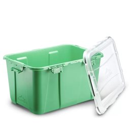 ALSTORA 76L CONTENITORE CON COPERCHIO GRASS GREEN | Fcf Forniture Cine Foto