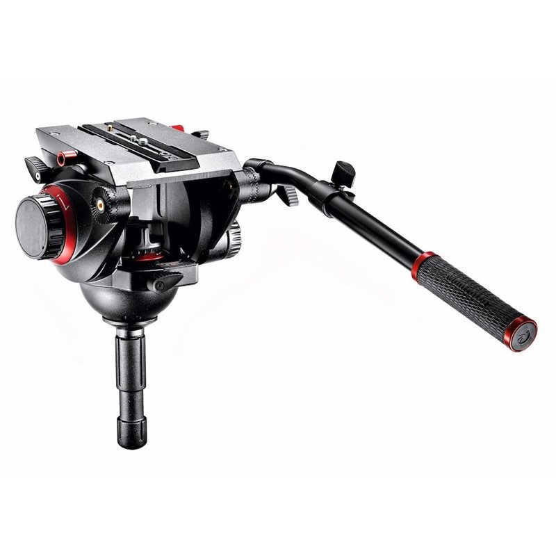 MANFROTTO 509HD TESTA VIDEO CON SEMISFERA DA 100MM, 1 LEVA TELESCOPICA | Fcf Forniture Cine Foto