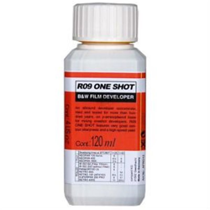 AGFA R09 ONE SHOOT B&W FILM DEVELOPER 120ML | Fcf Forniture Cine Foto