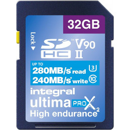INTEGRAL 32GB V90 SDXC READ 280MB/S WRITE 240MB/S | Fcf Forniture Cine Foto