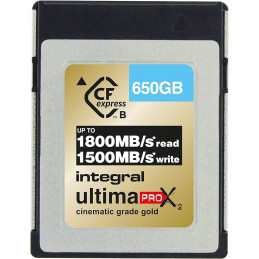 INTEGRAL 650GB CFEXPRESS TYPE B GOLD READ 1800MB/S WRITE 1500MB/S S1500 | Fcf Forniture Cine Foto