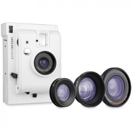 LOMOGRAPHY LOMO'INSTANT MINI WHITE & 3 LENSES | Fcf Forniture Cine Foto