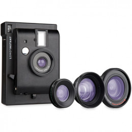 LOMOGRAPHY LOMO'INSTANT MINI BLACK & 3 LENSES | Fcf Forniture Cine Foto