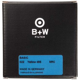 B+W FILTRO BASIC GIALLO 495 MRC 77mm | Fcf Forniture Cine Foto