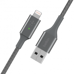 BELKIN CAVO DA LIGHTNING A USB-A CON LED INTELLIGENTE NERO | Fcf Forniture Cine Foto