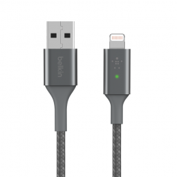 BELKIN CAVO DA LIGHTNING A USB-A CON LED INTELLIGENTE NERO | Fcf Forniture Cine Foto